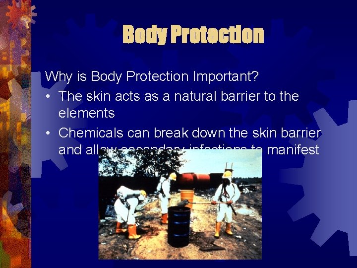 Body Protection Why is Body Protection Important? • The skin acts as a natural