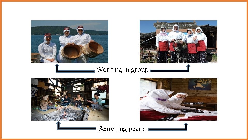 Working in group Searching pearls Working in group Searching pearls