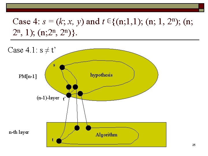 Case 4: s = (k; x, y) and t ∊{(n; 1, 1); (n; 1,
