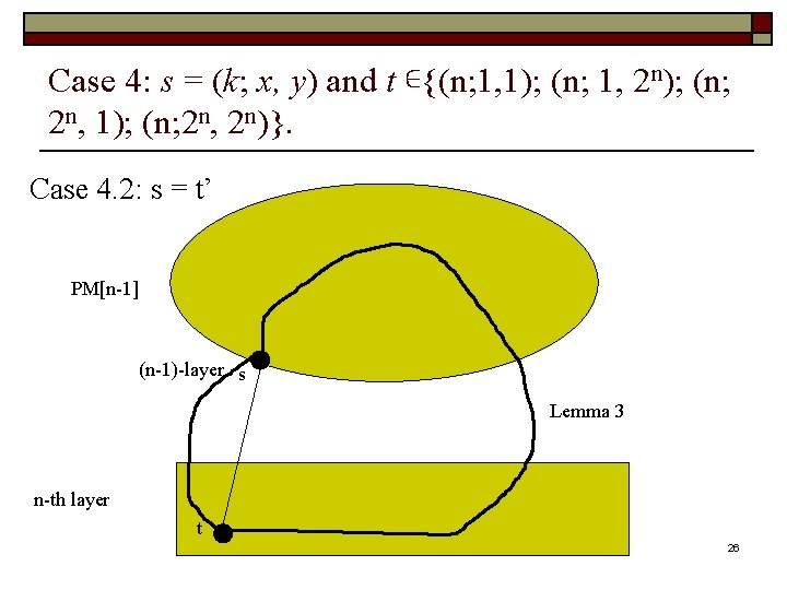 Case 4: s = (k; x, y) and t ∊{(n; 1, 1); (n; 1,