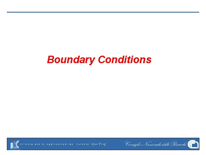 Boundary Conditions 