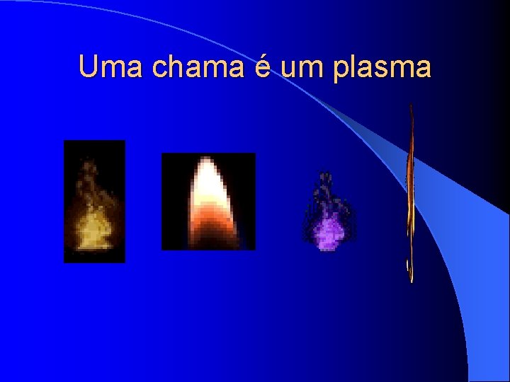 Uma chama é um plasma 