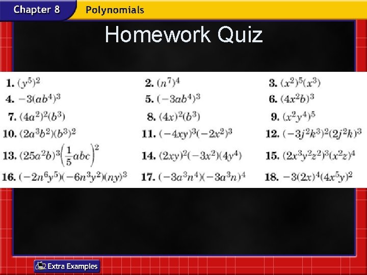 Homework Quiz 