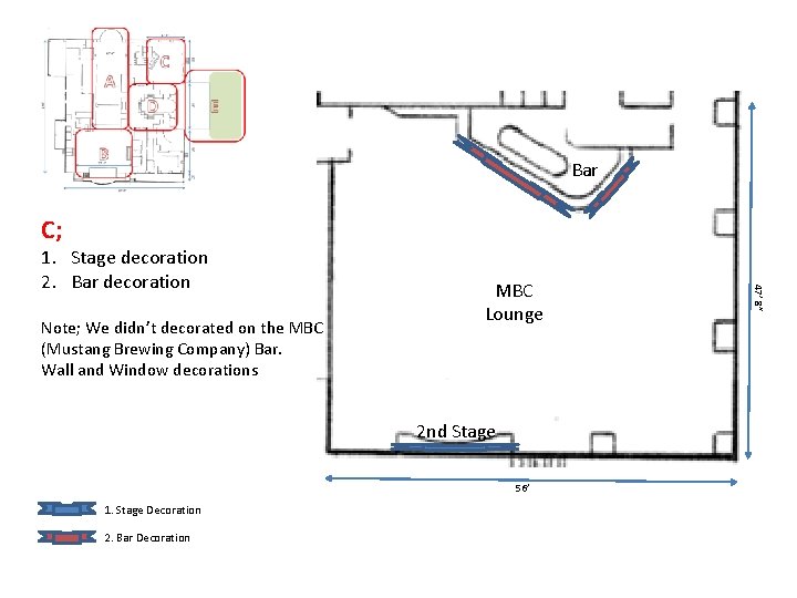 Bar C; Note; We didn’t decorated on the MBC (Mustang Brewing Company) Bar. Wall