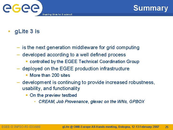 Enabling Grids For Escienc E The Middleware Slides