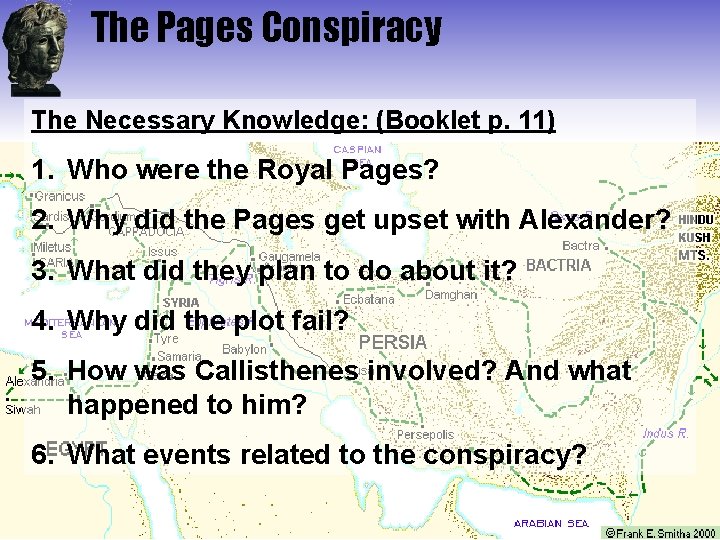 The Pages Conspiracy The Necessary Knowledge: (Booklet p. 11) 1. Who were the Royal