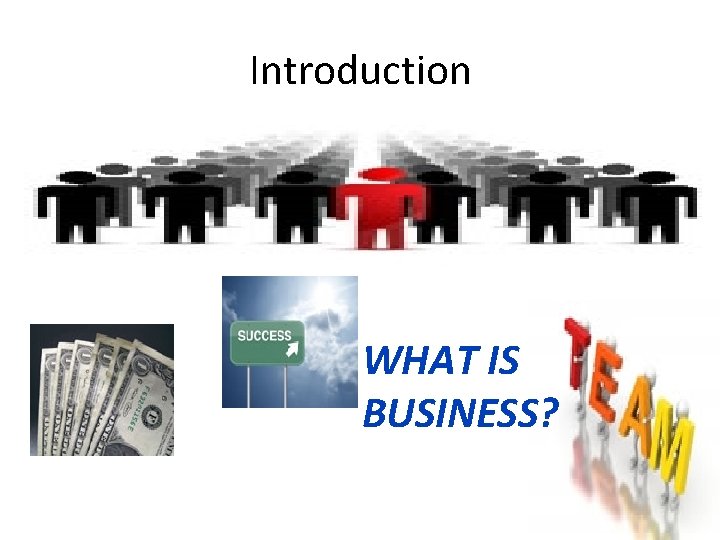 Introduction WHAT IS BUSINESS? 