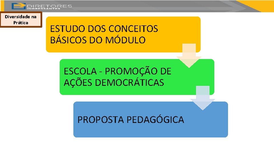 Diversidade na Prática ESTUDO DOS CONCEITOS BÁSICOS DO MÓDULO ESCOLA - PROMOÇÃO DE AÇÕES