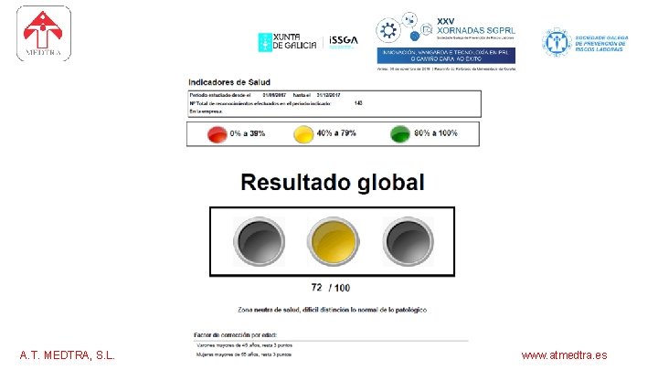 software para los servicios de prevención A. T. MEDTRA, S. L. www. atmedtra. es
