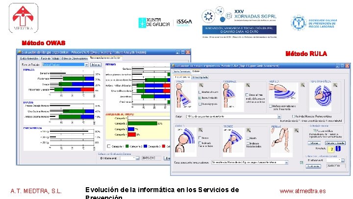 software para los servicios de prevención Método OWAS Método RULA A. T. MEDTRA, S.