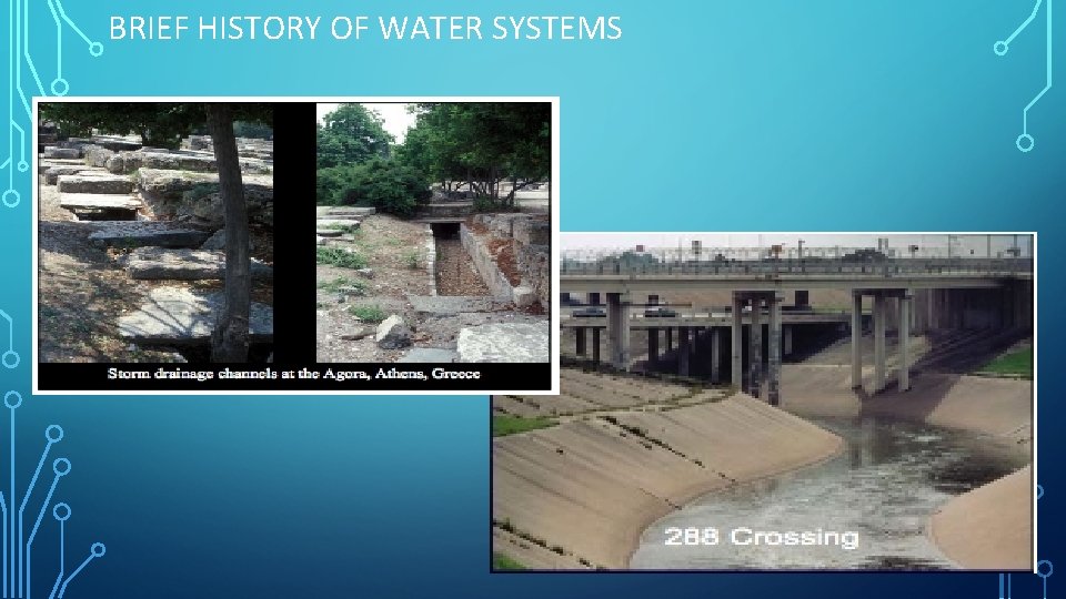 BRIEF HISTORY OF WATER SYSTEMS • Storm Water 