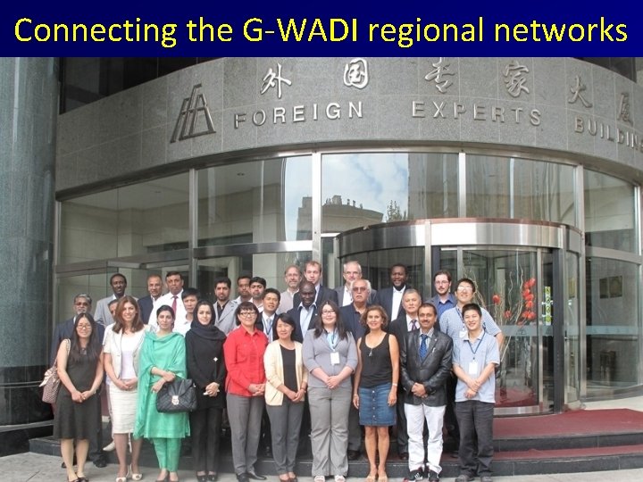 Connecting the G-WADI regional networks 