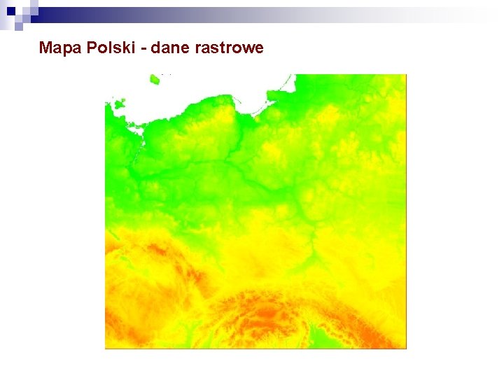 Mapa Polski dane rastrowe 