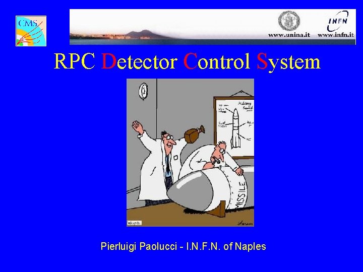 RPC Detector Control System Pierluigi Paolucci - I. N. F. N. of Naples 