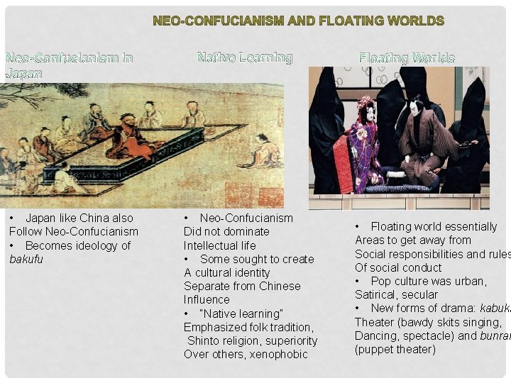 Neo-Confucianism in Japan • Japan like China also Follow Neo-Confucianism • Becomes ideology of