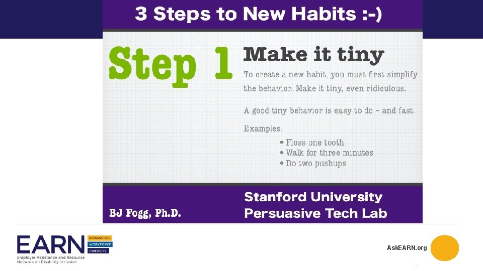 Ask. EARN. org 21 Ask. EARN. org 21