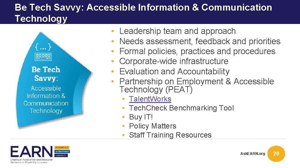 Be Tech Savvy: Accessible Information & Communication Technology • • • Leadership team and Be Tech Savvy: Accessible Information & Communication Technology • • • Leadership team and