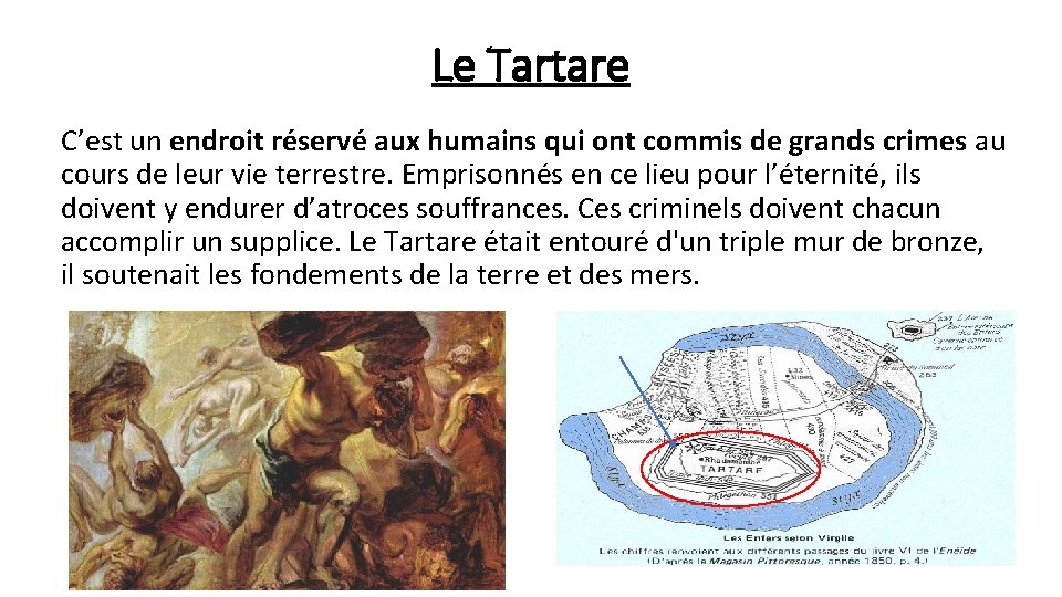 Le Tartare C’est un endroit réservé aux humains qui ont commis de grands crimes