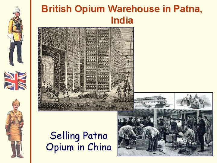 British Opium Warehouse in Patna, India Selling Patna Opium in China 