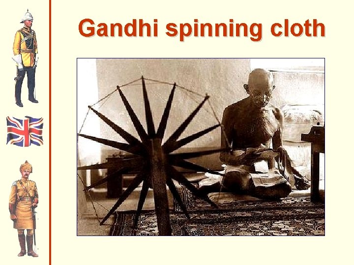 Gandhi spinning cloth 