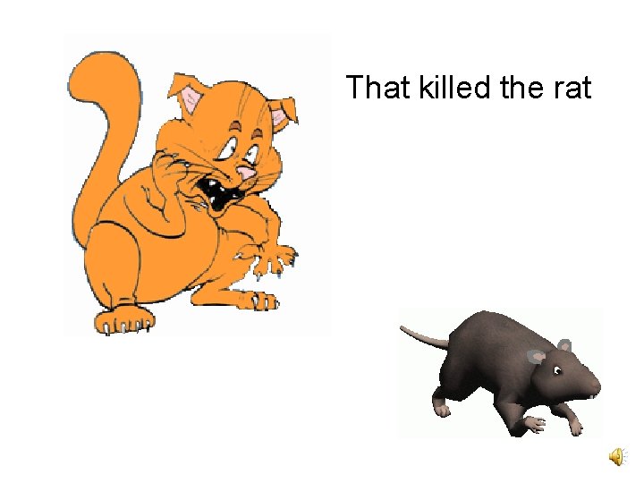 That killed the rat 