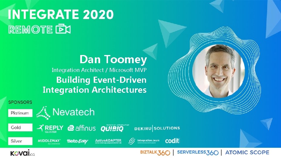 Dan Toomey Integration Architect / Microsoft MVP Building Event-Driven Integration Architectures 