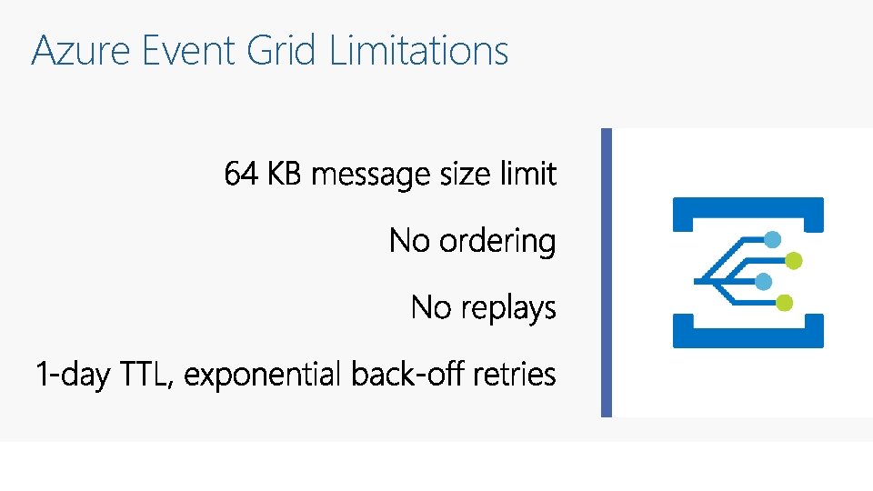 Azure Event Grid Limitations 