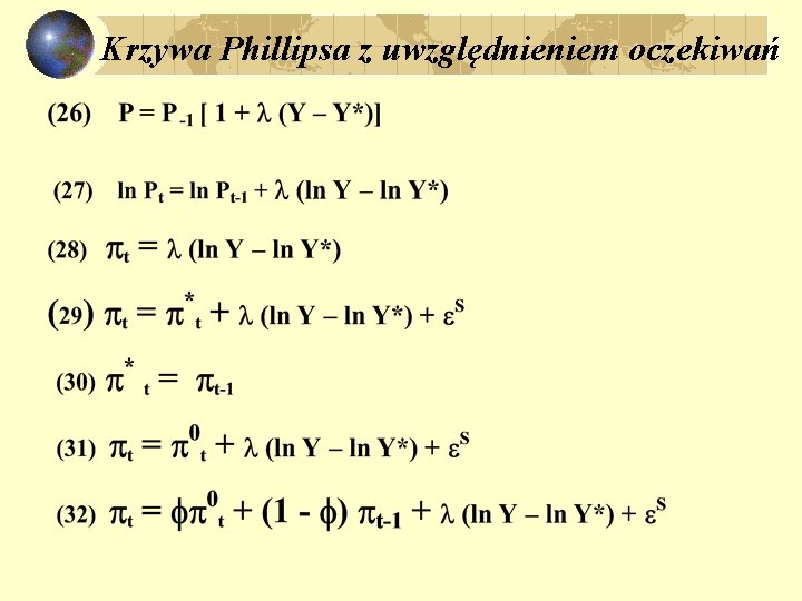 Krzywa Phillipsa z uwzględnieniem oczekiwań 