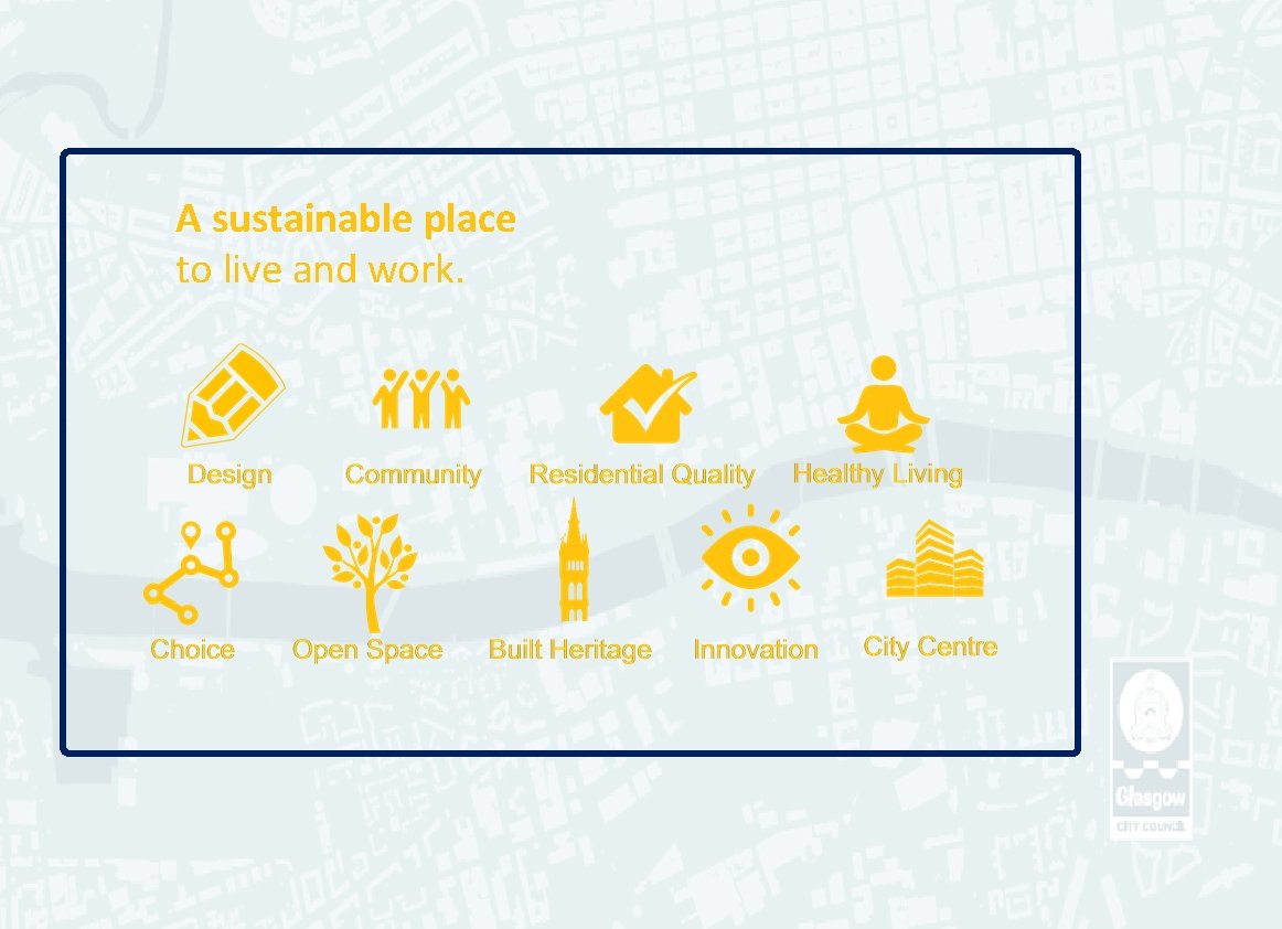 A sustainable place to live and work. 