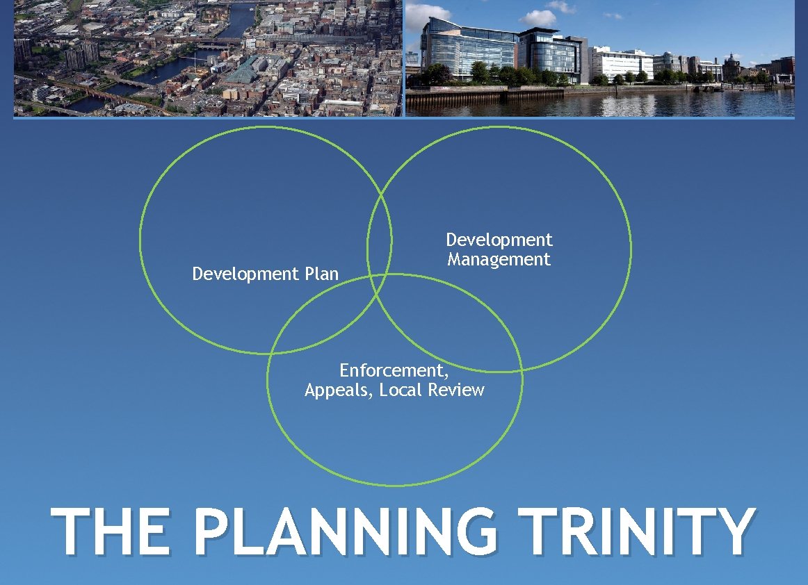 Development Plan Development Management Enforcement, Appeals, Local Review THE PLANNING TRINITY 