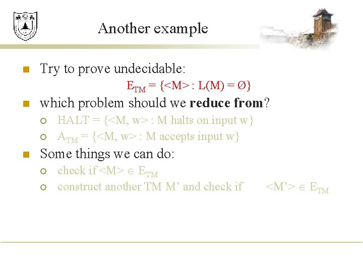 Decidability The Diagonalization Method The Halting Problem Is