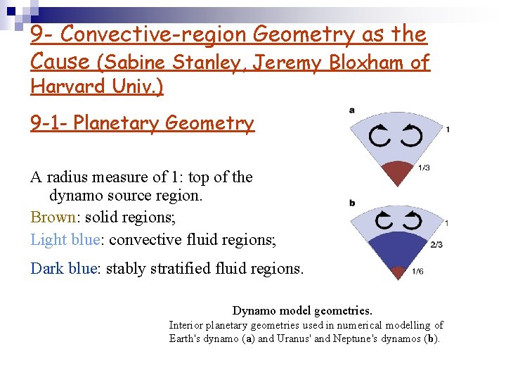 9 - Convective-region Geometry as the Cause (Sabine Stanley, Jeremy Bloxham of Harvard Univ.