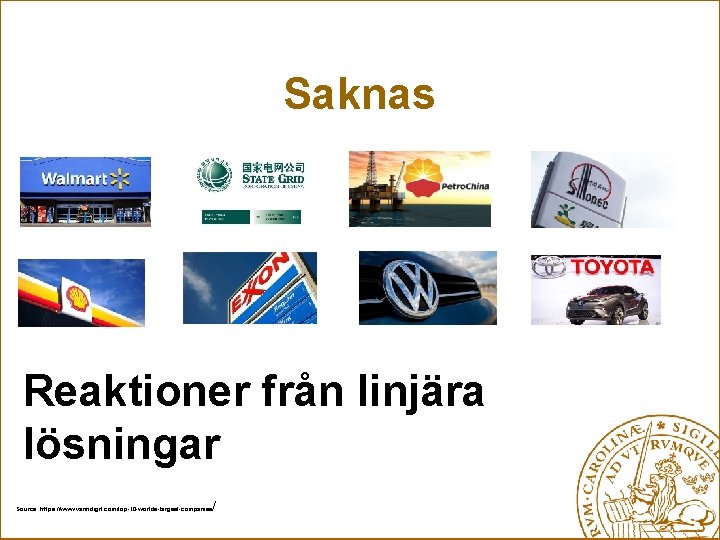 Saknas Reaktioner från linjära lösningar / Source: https: //www. vanndigit. com/top-10 -worlds-largest-companies 