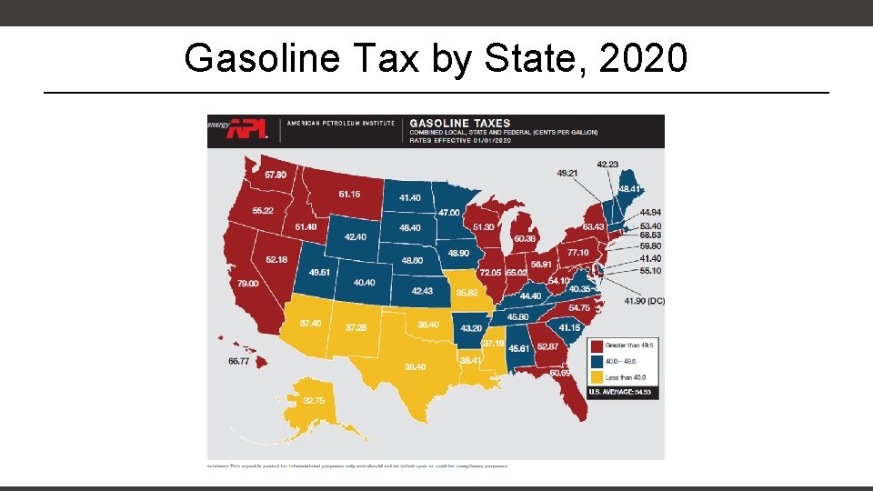 Gasoline Tax by State, 2020 Gasoline Tax by State, 2020