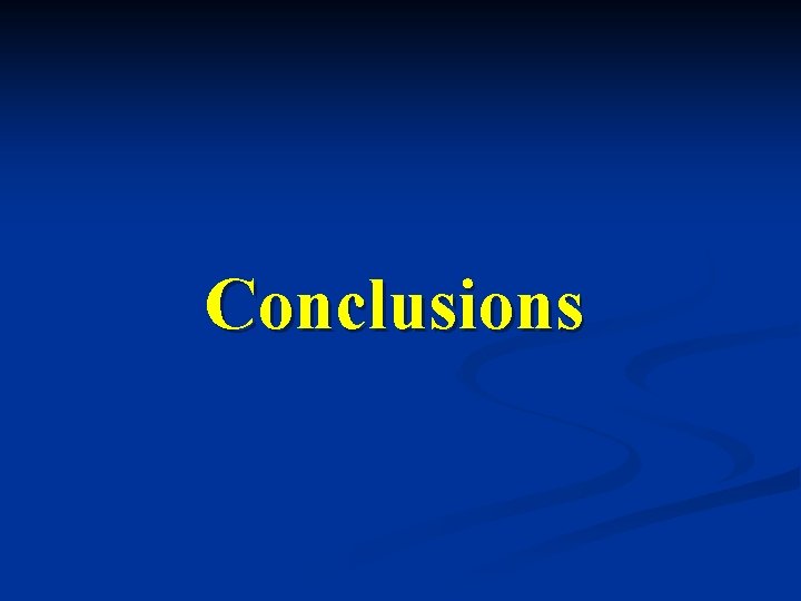 Conclusions 