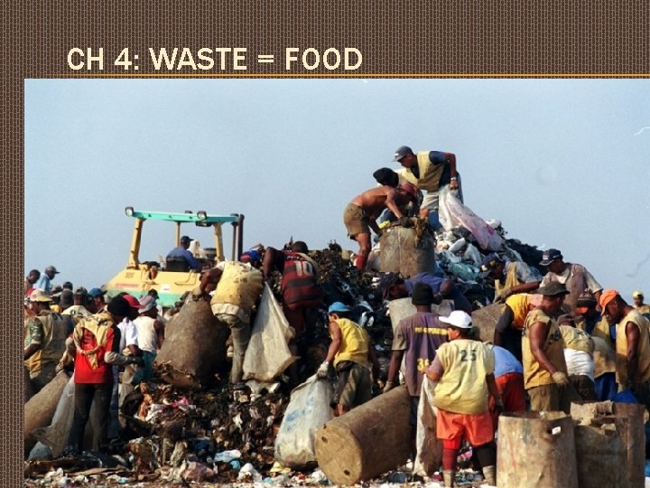CH 4: WASTE = FOOD 