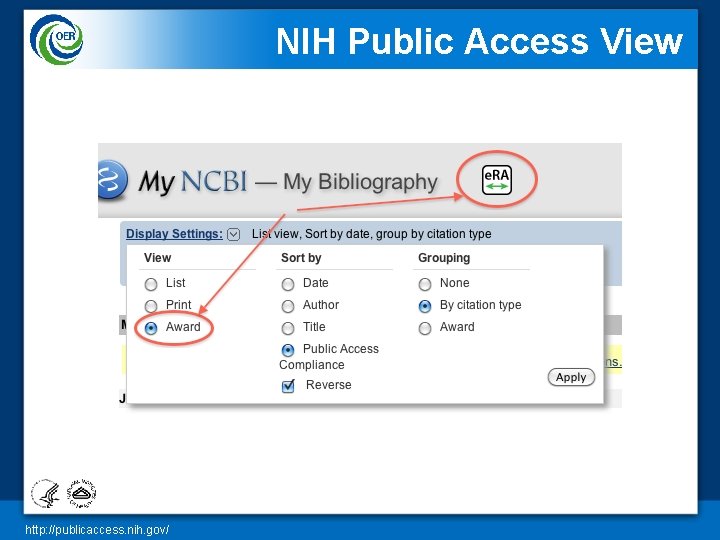 NIH Public Access View http: //publicaccess. nih. gov/ 