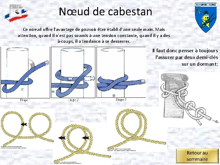 Le Matelotage Pour Plonger Il Est Souvent Besoin