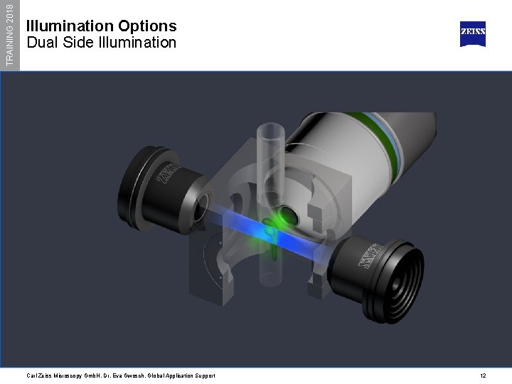 TRAINING 2018 Illumination Options Dual Side Illumination Carl Zeiss Microscopy Gmb. H, Dr. Eva