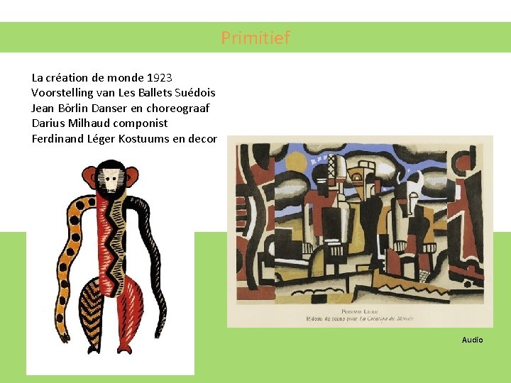 Primitief La création de monde 1923 Voorstelling van Les Ballets Suédois Jean Börlin Danser Primitief La création de monde 1923 Voorstelling van Les Ballets Suédois Jean Börlin Danser