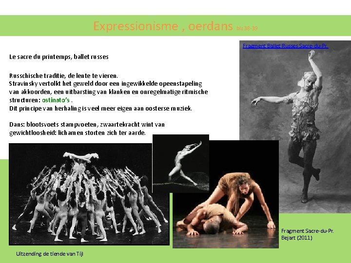Expressionisme , oerdans blz 38 -39 Fragment Ballet Russes Sacre-du-Pr. Le sacre du printemps, Expressionisme , oerdans blz 38 -39 Fragment Ballet Russes Sacre-du-Pr. Le sacre du printemps,