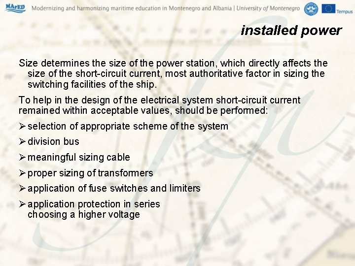 installed power Size determines the size of the power station, which directly affects the installed power Size determines the size of the power station, which directly affects the