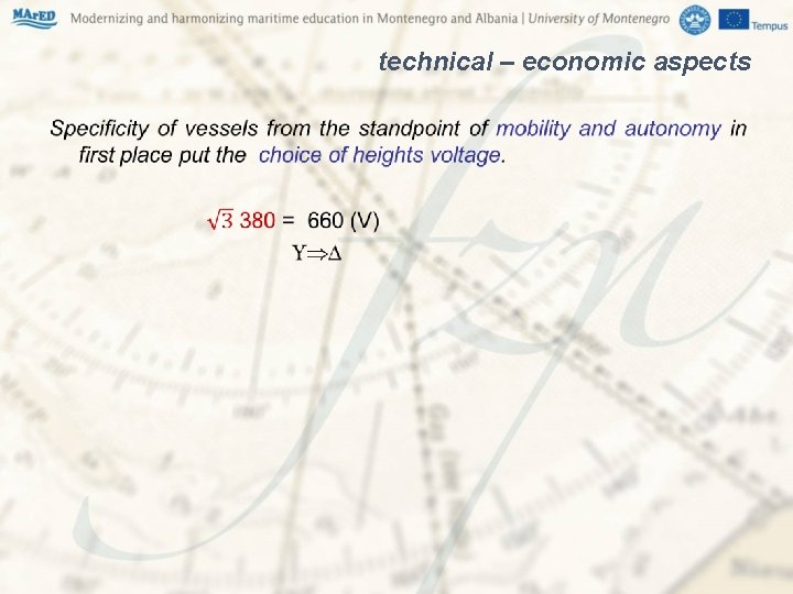 technical – economic aspects • technical – economic aspects •