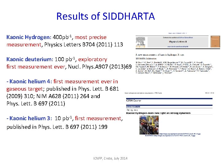 Results of SIDDHARTA Kaonic Hydrogen: 400 pb-1, most precise measurement, Physics Letters B 704