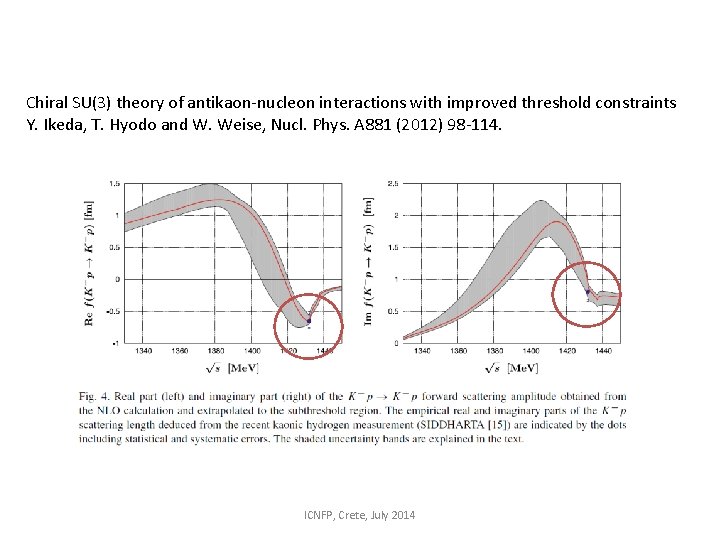 Chiral SU(3) theory of antikaon-nucleon interactions with improved threshold constraints Y. Ikeda, T. Hyodo