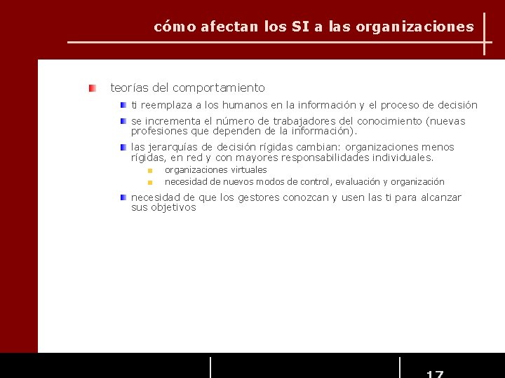 cómo afectan los SI a las organizaciones teorías del comportamiento ti reemplaza a los cómo afectan los SI a las organizaciones teorías del comportamiento ti reemplaza a los