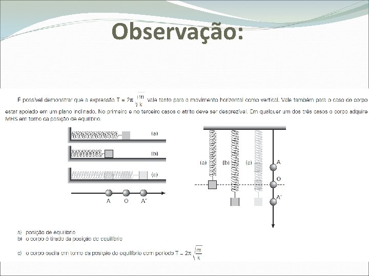 Observação: 