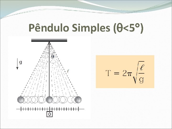 Pêndulo Simples ( <5 ) 