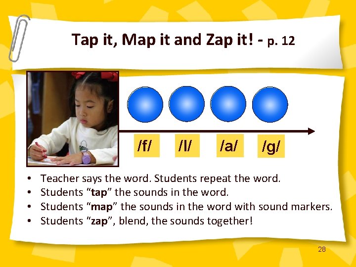 Tap it, Map it and Zap it! - p. 12 /f/ • • /l/