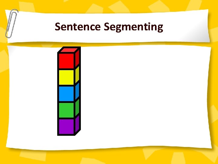 Sentence Segmenting 